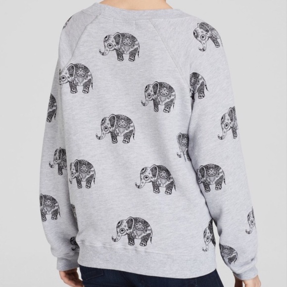 WILDFOX French Terry gray elephant sweatshirt small - Picture 2 of 7